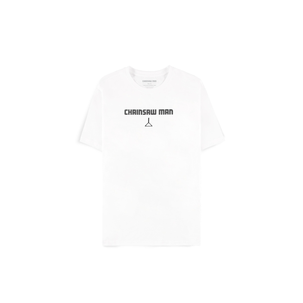 Chainsaw Man - Outlined Mens Tshirt - White